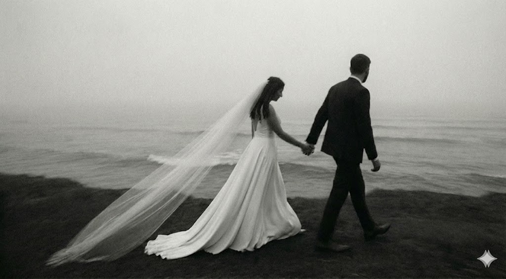 Couple embracing